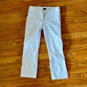 J. Crew White City Fit pants size 0